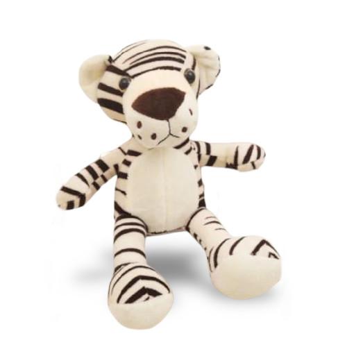 Doudou Tigre<br> Mini Blanc 16 cm Badyba les meilleurs doudous