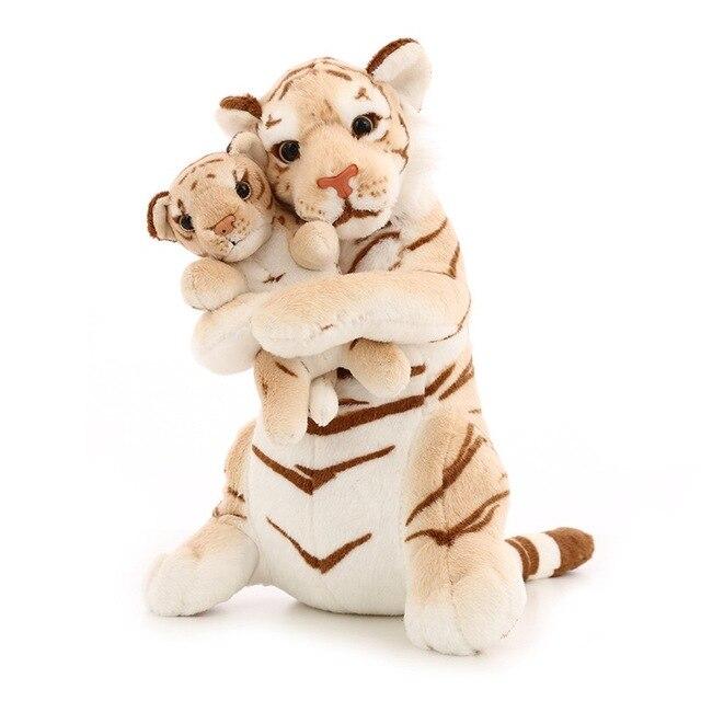 Doudou Tigre<br> Peluche Beige Maman 50 cm Badyba les meilleurs doudous