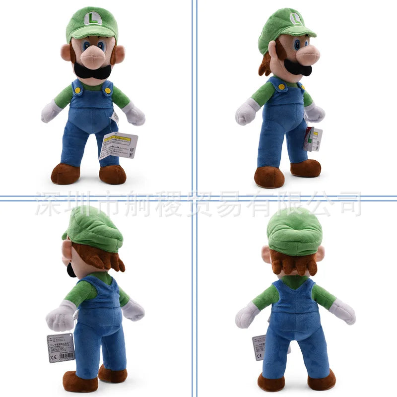 37-41cm Super Marios Bros Kawaii Peluche Toys Anime Figure Luigi Marios Peluche Cute Doll for Kids Great Christmas Birthday Gift