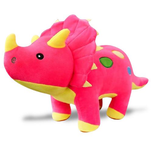Doudou Dinosaure<br> Peluche couleur Rose Badyba les meilleurs doudous