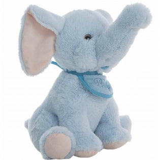 Pupy Blaues Plüsch-Elefant-Schmusetuch, 21 cm