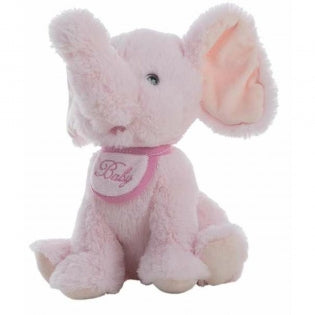 Pupy rosa Plüsch-Elefant-Schmusetuch, 21 cm
