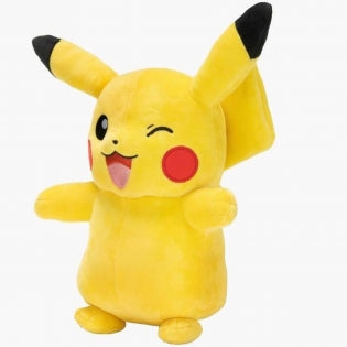 Doudou Jouet Peluche Bandai Pokemon Pikachu Jaune 30 cm