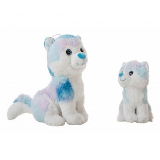 Doudou Jouet Peluche Bleu Husky 20 cm