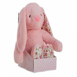 Doudou Peluche Flores Conejo Rosa 40 cm