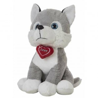 Peluche Doudou Husky Corazón 48 cm