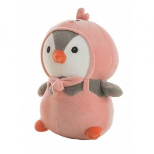 Doudou Peluche Pingüino Rosa Kit 25cm