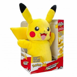 Doudou Peluche Pokémon Carga Eléctrica Pikachu Electrónico 32 cm