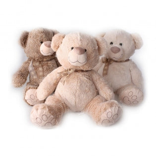 Schmusetuch Teddybär 42 x 45 x 45 cm Beige Braun Weißer Bär (3 Stück)
