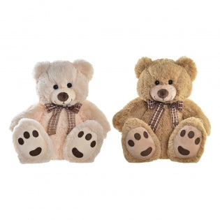 Kuscheldecke Teddybär Link 35 x 30 x 41 cm Beige Braun Kinderbär (2 Einheiten)