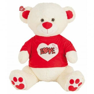 Doudou Camisa Teddy Bear Love Lentejuelas Beige 90 cm