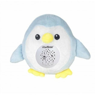 Doudou Musikalischer Plüschprojektor Blauer Pinguin